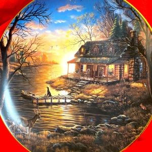 Bradford Exchange, Collector plate, ‘Days End’. Numbered on back